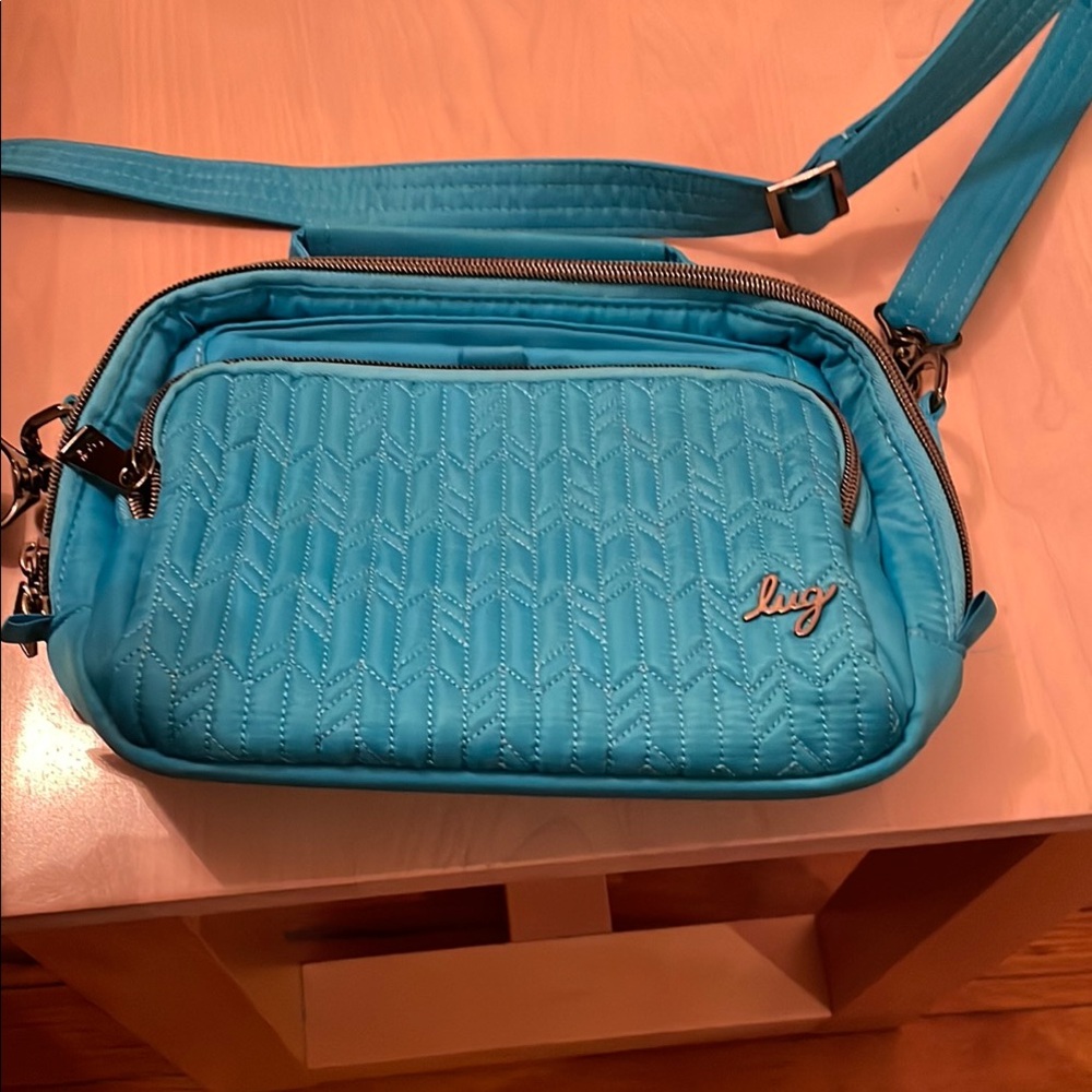 Lug Quilted Mini Ranger Crossbody Bag - Turquoise